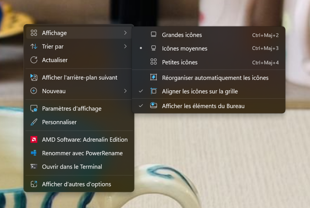 Application corbeille windows disparu